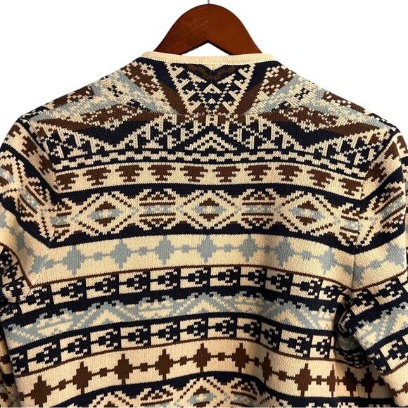 Lucky Brand Open-Front Aztec Print Cardigan Women’s Sz Medium - Picture 10 of 14